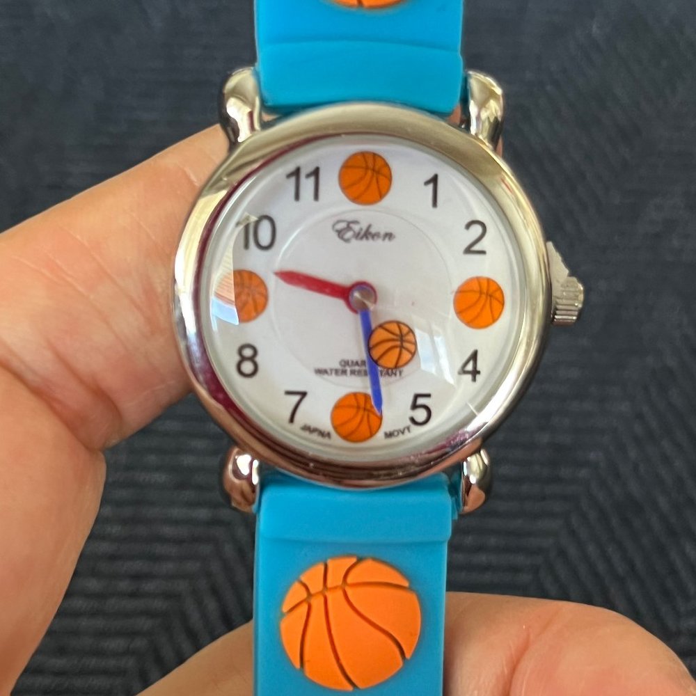 Brand New kids Watch 3D Cartoon Silicone  Stainless Steel Water Resistiant